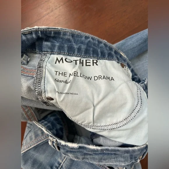 MOTHER Light Blue Denim Shorts - Picture 5 of 10